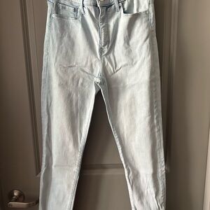 Light Blue High Rise Skinny Jeans - Banana Republic
